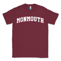 Burgundy Monmouth Arch Retro University Style Classic Tee - ArtChic