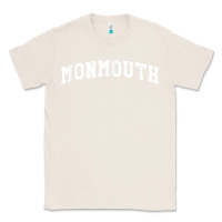 Natural Monmouth Arch Retro University Style Classic Tee - ArtChic