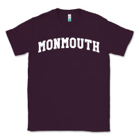 Plum Monmouth Arch Retro University Style Classic Tee - ArtChic