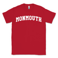 Red Monmouth Arch Retro University Style Classic Tee - ArtChic