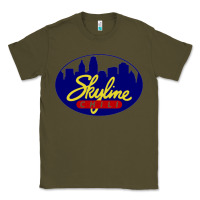 Army Green skyline chili Classic Tee - ArtChic
