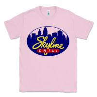 Bubblegum Pink skyline chili Classic Tee - ArtChic