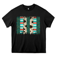 Black leopard cowhide brush stroke Heavy Core Tee - Artiststas