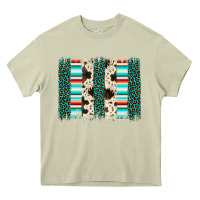 Mossy leopard cowhide brush stroke Heavy Core Tee - Artiststas