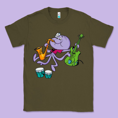 Squiddly Diddly Classic Tee Designed By Artchic