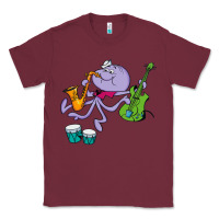 Burgundy squiddly diddly Classic Tee - ArtChic