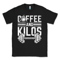Black Coffee And Kilos Weightlifting Gift Classic Tee - ArtChic