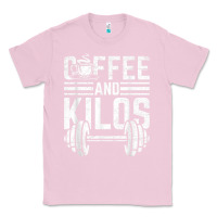 Bubblegum Pink Coffee And Kilos Weightlifting Gift Classic Tee - ArtChic