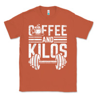 Copper Coffee And Kilos Weightlifting Gift Classic Tee - ArtChic