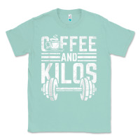 Seafoam Coffee And Kilos Weightlifting Gift Classic Tee - ArtChic
