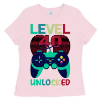 Bubblegum Pink Level 40 Unlocked Ladies Tee - Bettercallsaul
