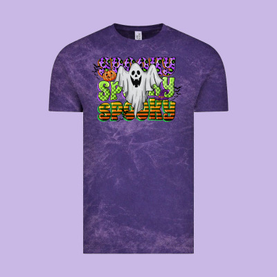 Spooky Spooky Spooky Vintage Tee Designed By Cowgirlartshop