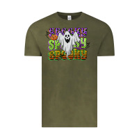 Vintage Olive spooky spooky spooky Vintage Tee - CowGirlArtShop