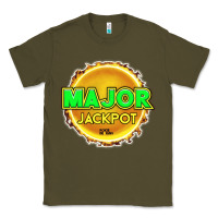 Army Green MAJOR JACKPOT Design - Pokie Designs Classic Tee - ArtChic