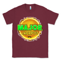 Burgundy MAJOR JACKPOT Design - Pokie Designs Classic Tee - ArtChic