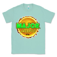 Seafoam MAJOR JACKPOT Design - Pokie Designs Classic Tee - ArtChic