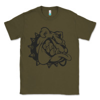 Army Green english bulldog Classic Tee - ArtChic