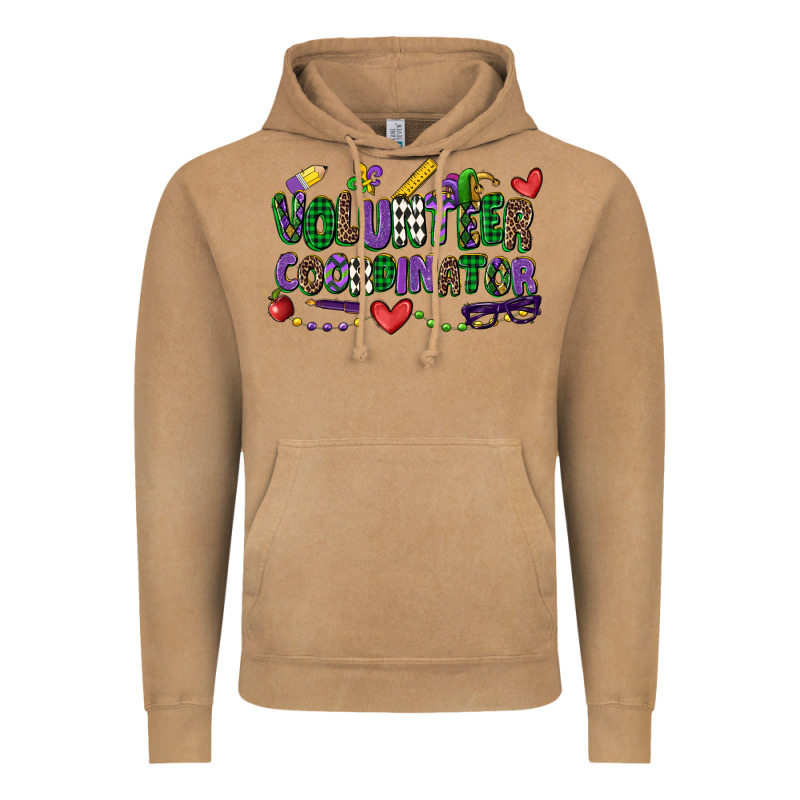 Volunteer Coordinator Mardi Gras Cowgirl Vintage Hoodie by CowGirlArtShop | Teevron