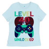 Baby Blue Level 40 Unlocked Ladies Tee - Bettercallsaul