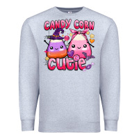 Heather Grey candy corn cutie Premium Sweatshirt - BarkalooDesign