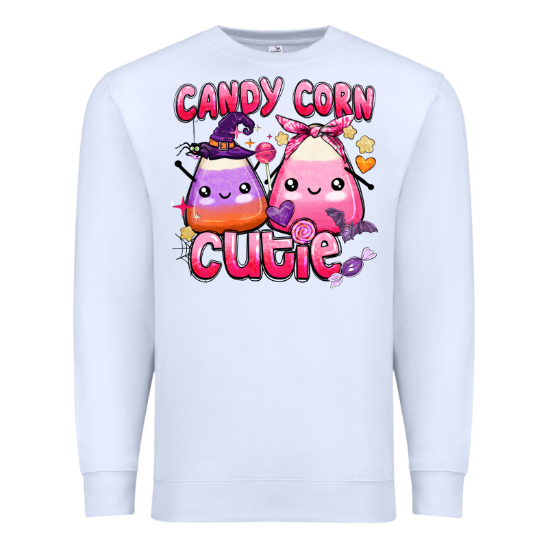 Candy Corn Cutie Premium Sweatshirt by BarkalooDesign | Teevron