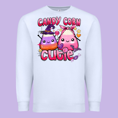 Candy Corn Cutie Premium Sweatshirt Designed By Barkaloodesign