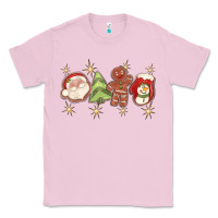 Bubblegum Pink Christmas gingerbread cookies Classic Tee - texasbilliewilder