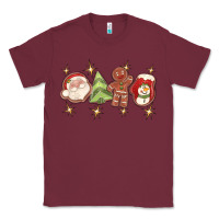 Burgundy Christmas gingerbread cookies Classic Tee - texasbilliewilder