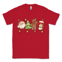 Red Christmas gingerbread cookies Classic Tee - texasbilliewilder