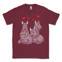 Burgundy Scottish Terrier Lover Scottish Terrier Dog Aberdeen Terrier Classic Tee - trangStudio