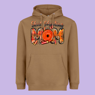 Skeet Shooting Mom Heavyweight Hoodie Designed By Barkaloodesign