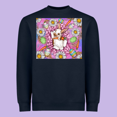Easter Bunny Heavyweight Sweatshirt Designed By Cowhidedigitalart