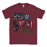 Burgundy red wine blue Classic Tee - CowhideDigitalArt