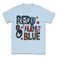 Dusty Blue red wine blue Classic Tee - CowhideDigitalArt