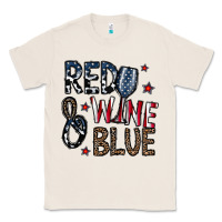 Natural red wine blue Classic Tee - CowhideDigitalArt