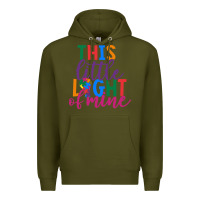 Army Green This Little Light Of Mine Premium Hoodie - CowhideDigitalArt