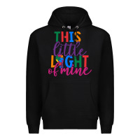 Black This Little Light Of Mine Premium Hoodie - CowhideDigitalArt