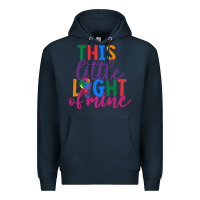 Navy This Little Light Of Mine Premium Hoodie - CowhideDigitalArt