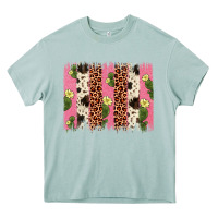 Arona cactus leopard cowhide brush stroke Heavy Core Tee - Artiststas