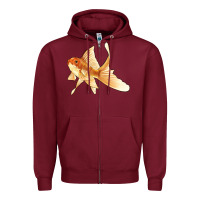 Burgundy Goldfish Zipper Hoodie - LillyAllenDesigns