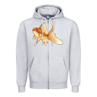 Heather Grey Goldfish Zipper Hoodie - LillyAllenDesigns