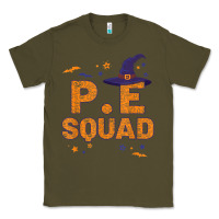 Army Green pe squad witch halloween pe teacher matching Classic Tee - trangStudio