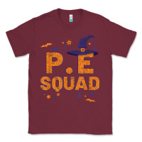 Burgundy pe squad witch halloween pe teacher matching Classic Tee - trangStudio