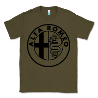Army Green alfa racing big Classic Tee - PixelFlow