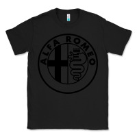 Black alfa racing big Classic Tee - PixelFlow