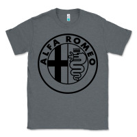 Charcoal Heather alfa racing big Classic Tee - PixelFlow