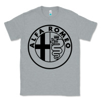 Heather Grey alfa racing big Classic Tee - PixelFlow