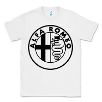 White alfa racing big Classic Tee - PixelFlow