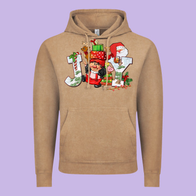 Christmas Joy Girl Gnome Vintage Hoodie Designed By Cowgirlartshop