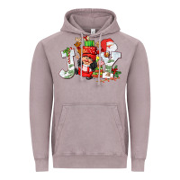 Vintage Zinc christmas joy girl gnome Vintage Hoodie - CowGirlArtShop
